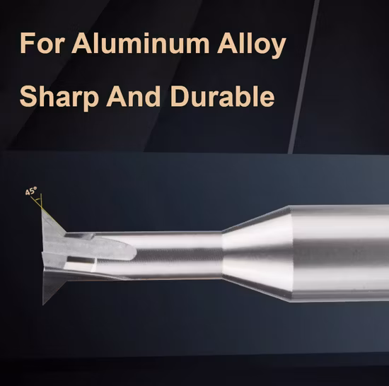 Fresa de carburo cementado con extremo plano/de bola de 2 flautas para metales no ferrosos/arrabio