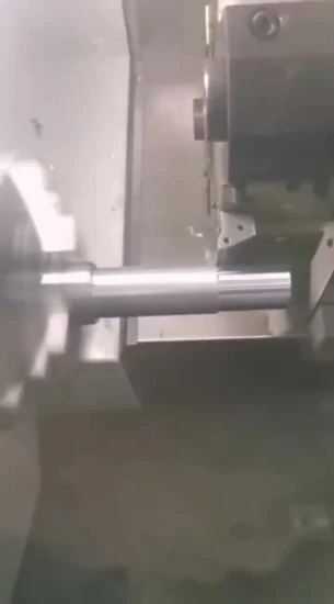 Máquina de torno CNC de torneado de metal con mandril de cama inclinada y 8